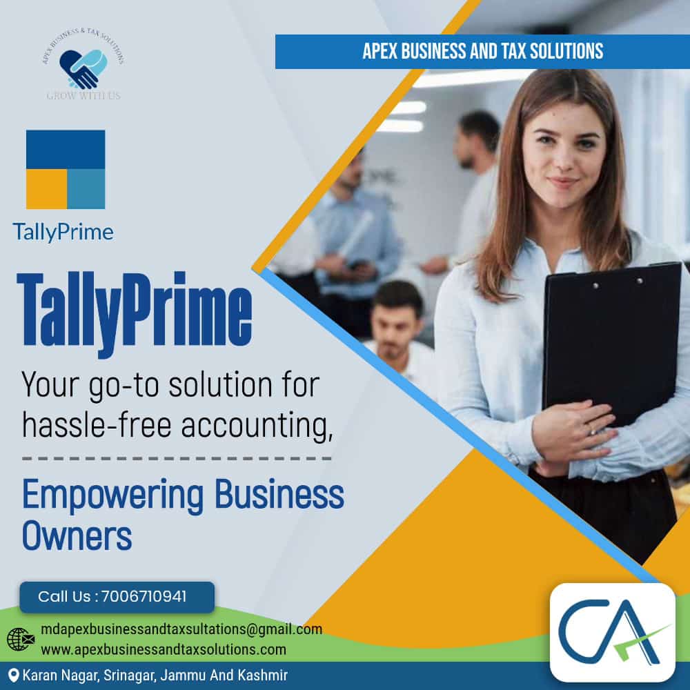 TALLY PRIME SOFTWARE SERVISES