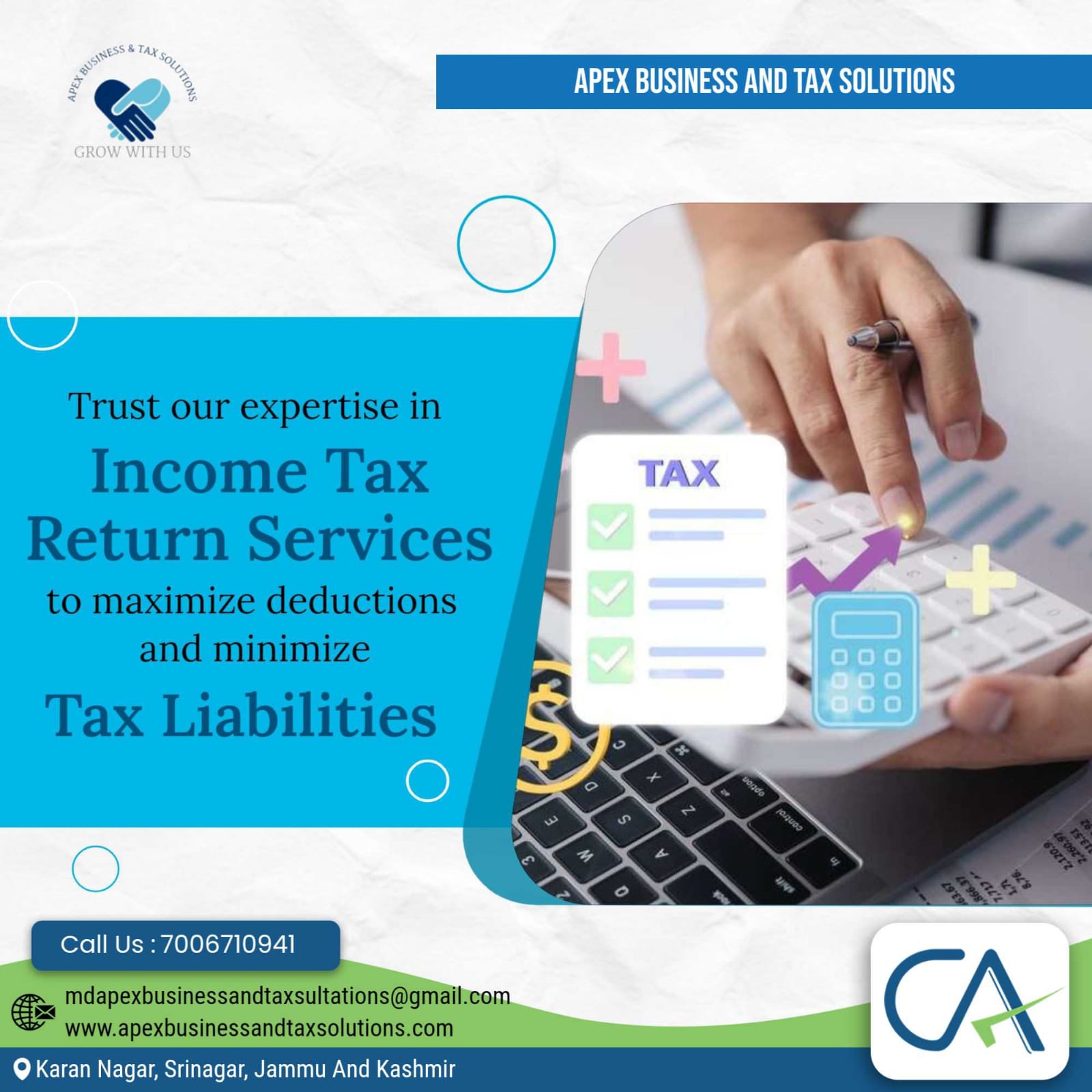 INCOME TAX RETURN SERVISES