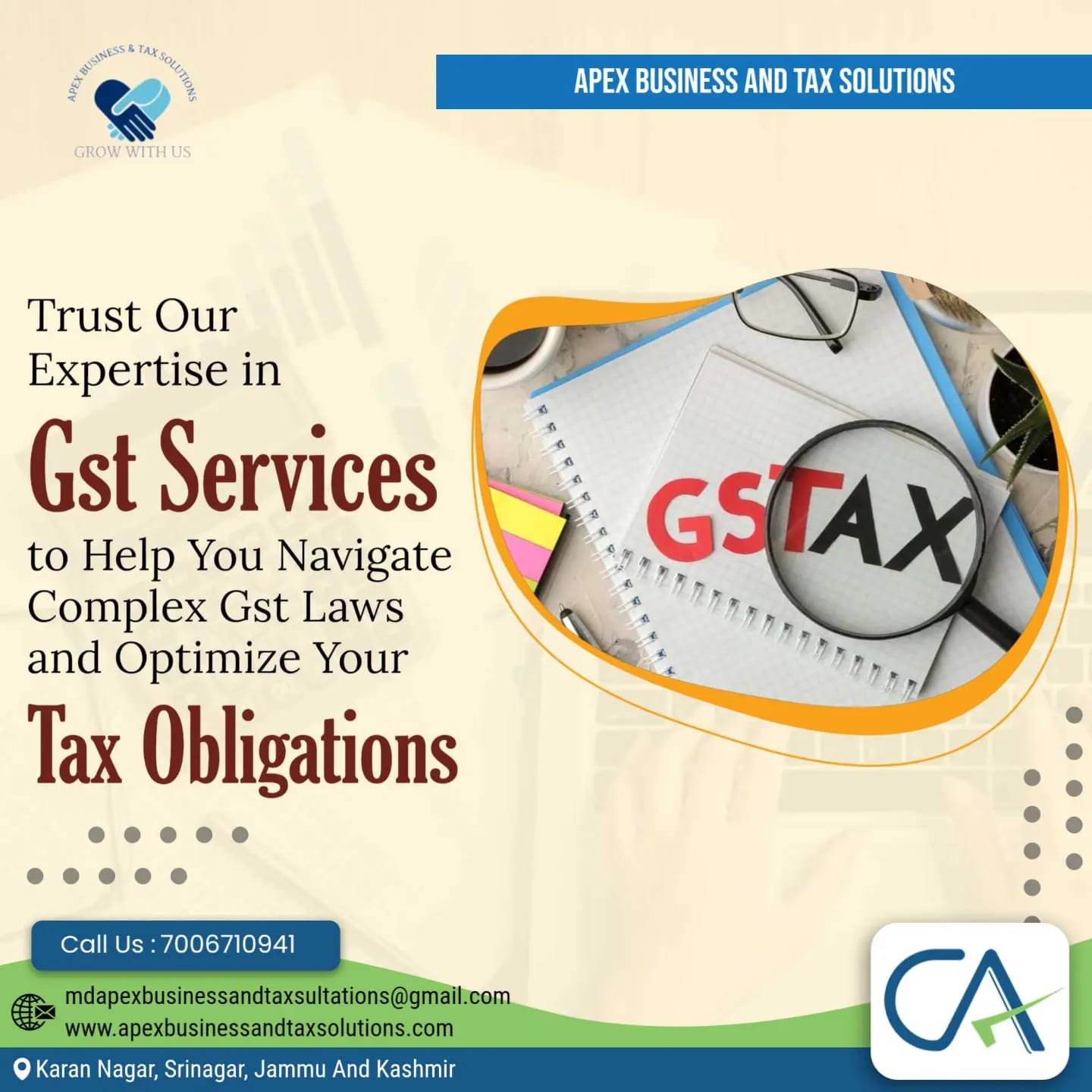 GST REGISTRATION AND RETURN SERVISES